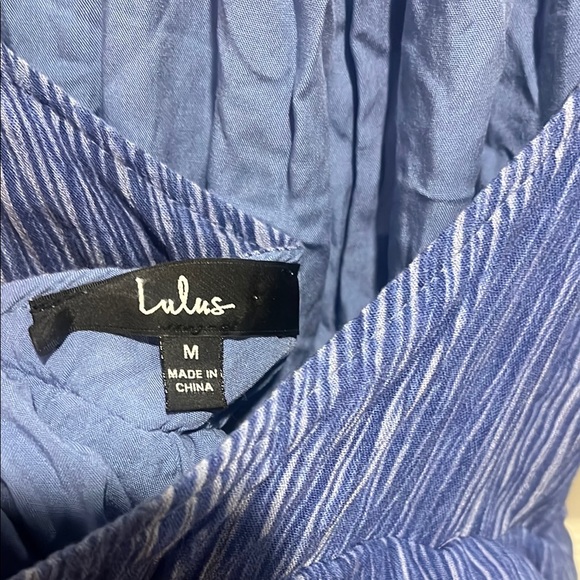 Lulus Blue Halter Backless Ruffle Dress - Picture 6 of 6